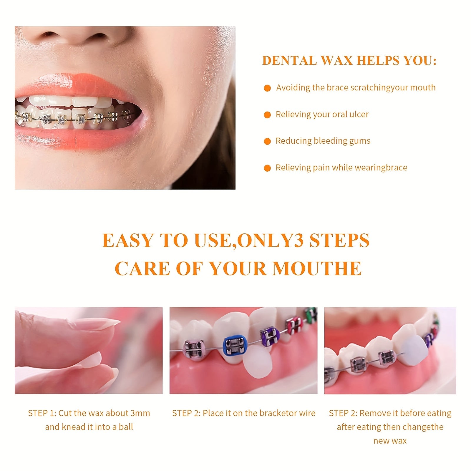 Dental Wax For Braces Orthodontic Wax Dental Braces Wax With Fruit Smell