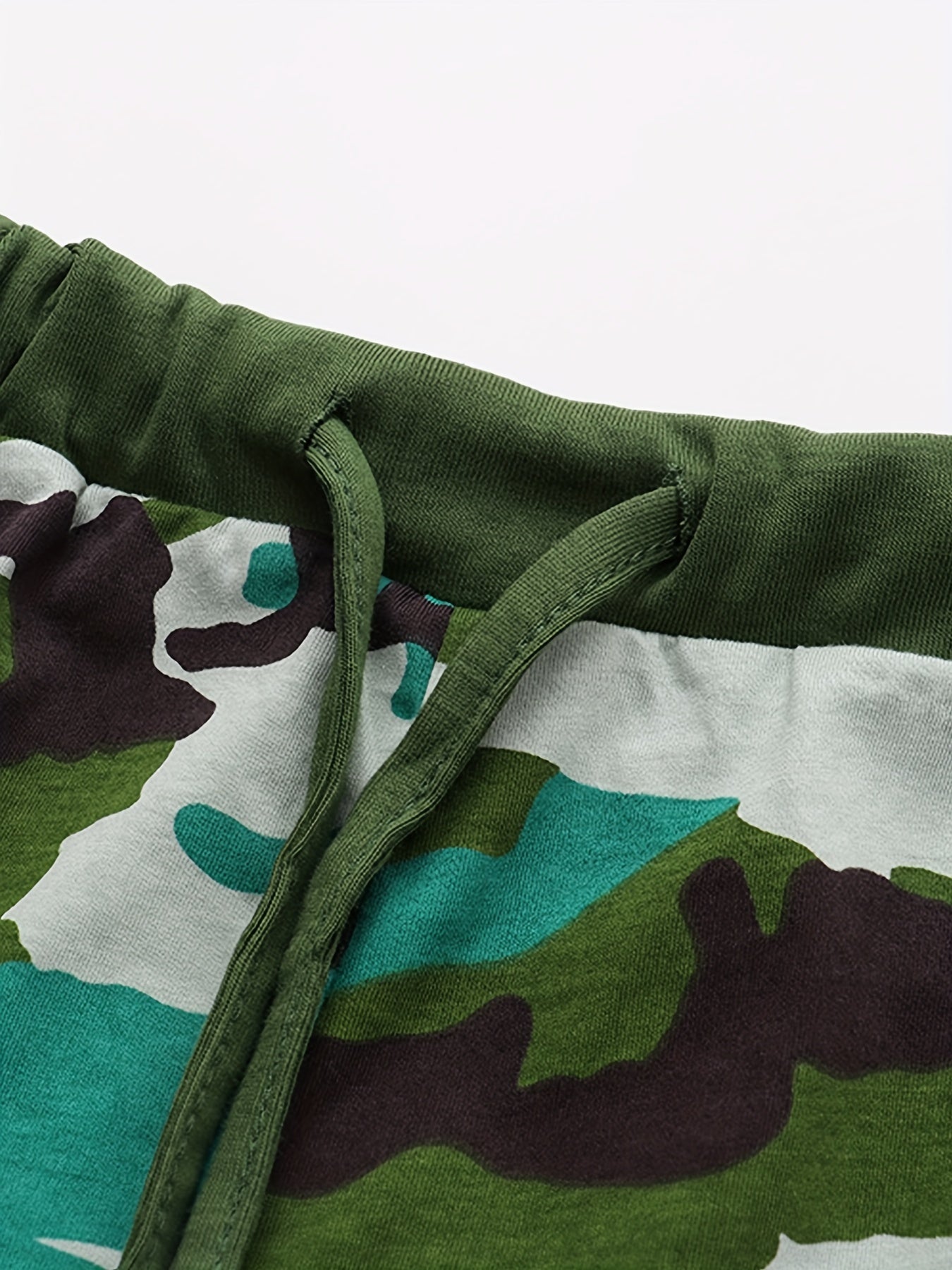 Kids Camouflage Graphic Drawing Shorts For Vacation Party