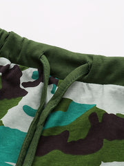 Kids Camouflage Graphic Drawing Shorts For Vacation Party