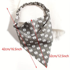 Cartoon Pattern Hair Band Triangle Towel Head Scarf Hair Accessories