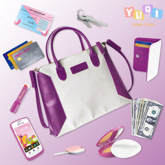 Kids Pretend Play Wallet Handbag Keychain Phone Toy Set