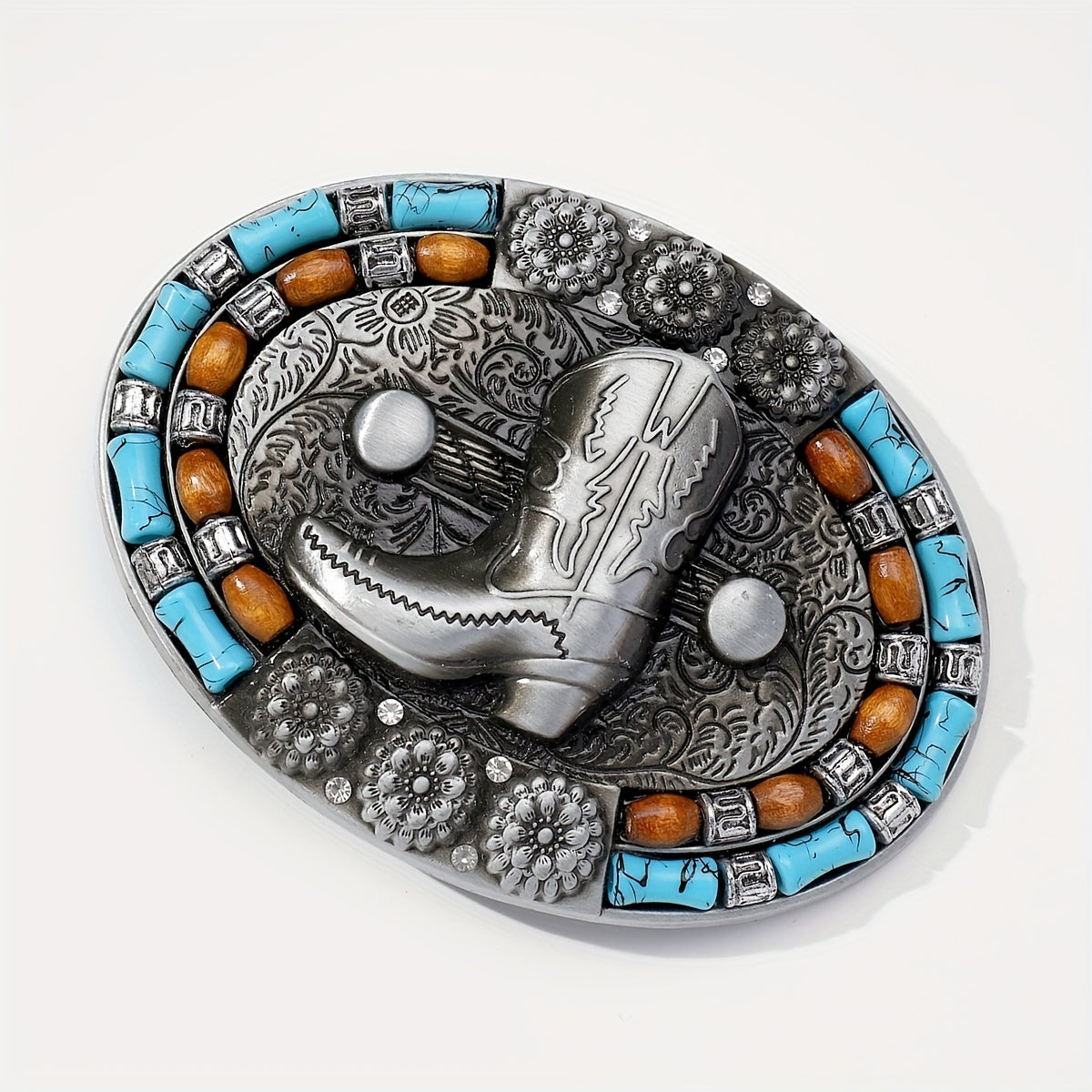 Turquoise Belt Buckle Western Jeans Accessories Cowgirl Cowboy