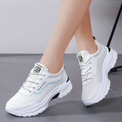 Women's Platform Sports Shoes - Breathable Running & Tennis Sneakers
