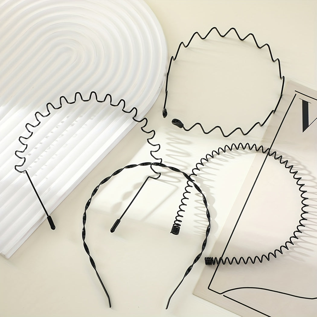 4pcs Men's Invisible Sports Headband Hair Accessories
