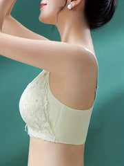 Lace Wireless Push Up Bra - Breathable Lingerie