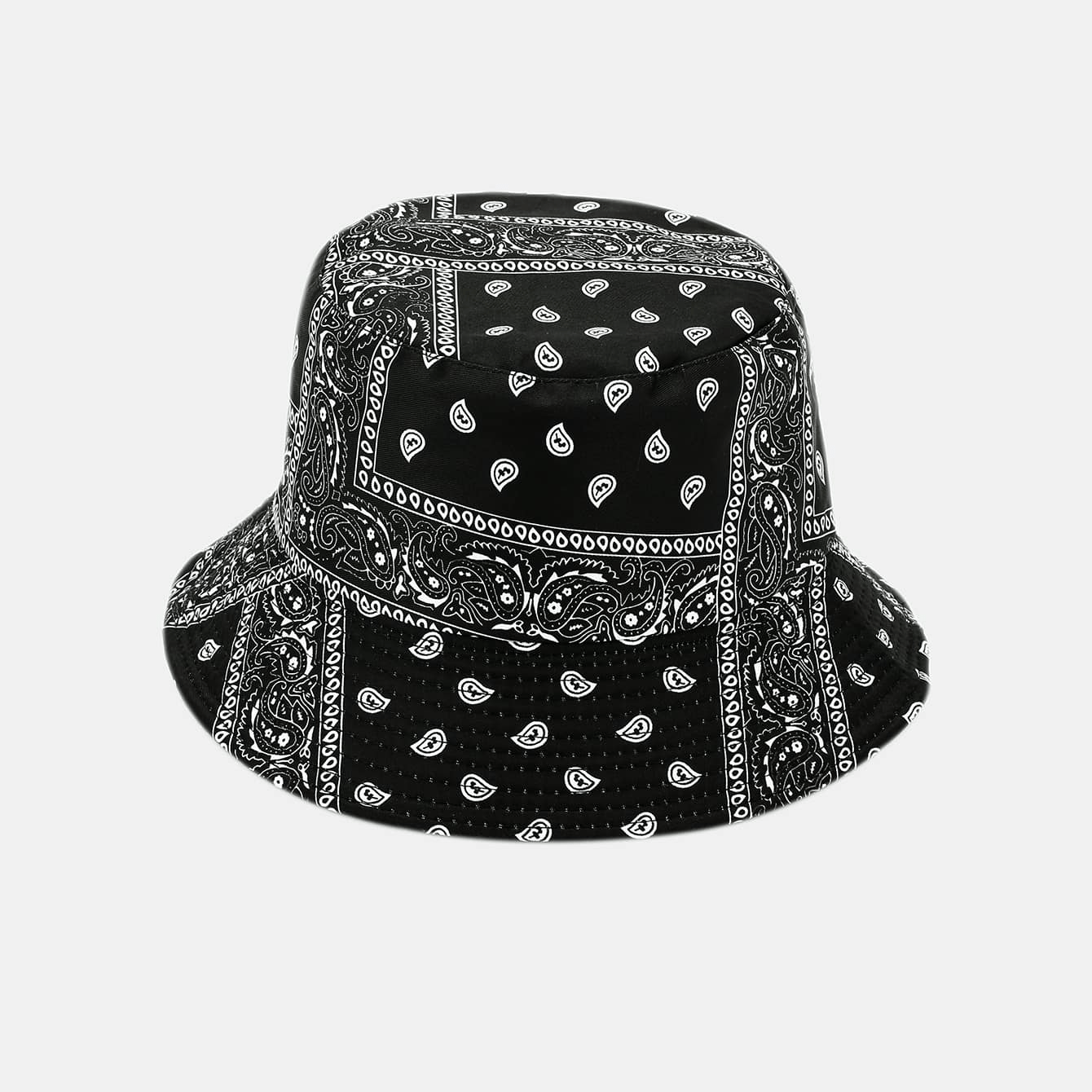 Paisley Pattern Bucket Hat Ethnic Style Couple Sunshade