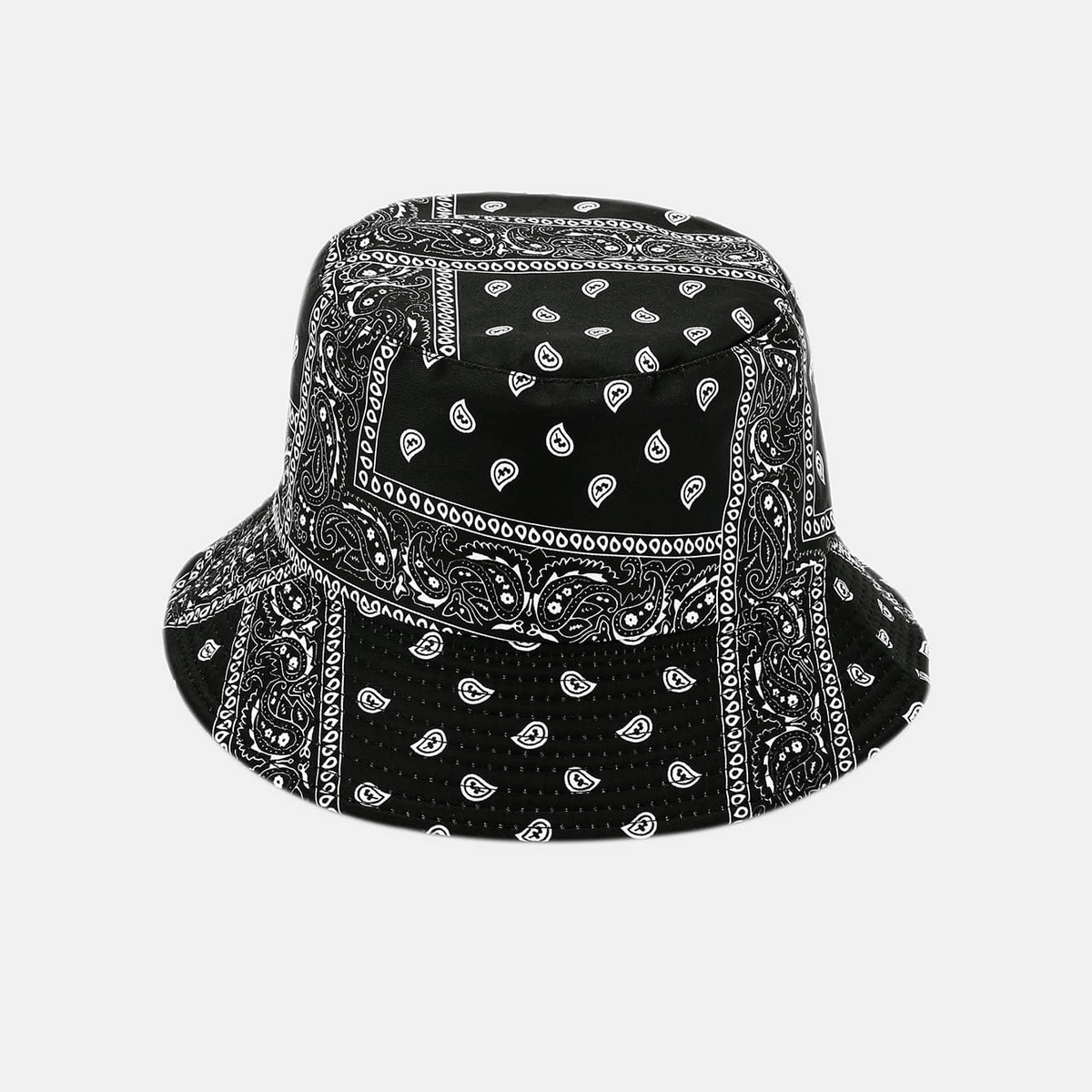 Paisley Pattern Bucket Hat Ethnic Style Couple Sunshade