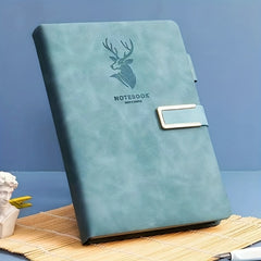 A5 Leather Buckle Notebook for Office and Study