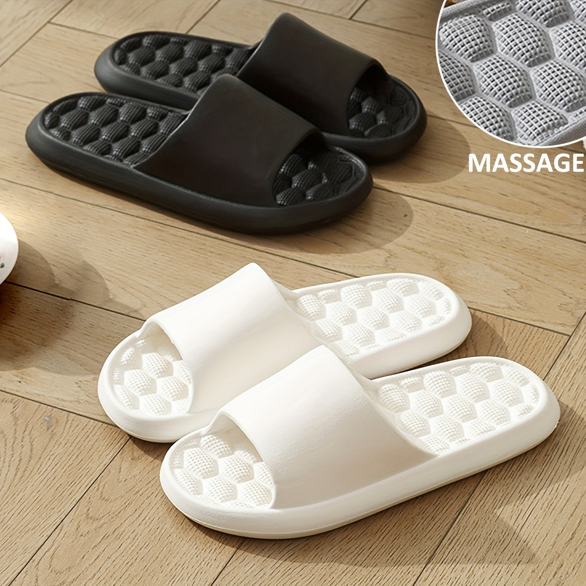 Men's Slides Slippers Soft Lightweight Comfy Non Slip Shoes for Indoor Outdoor