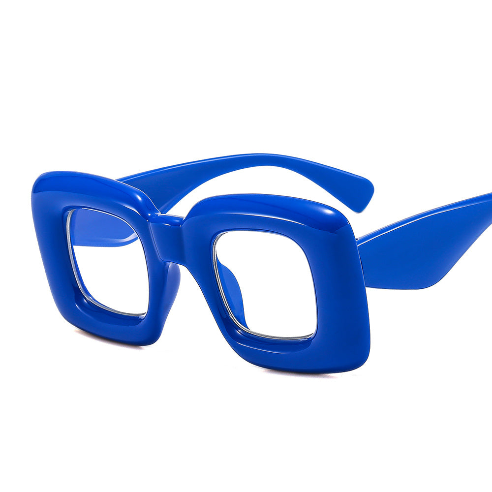 Funny Inflation Frame Light Blocking Glasses Women Unisex