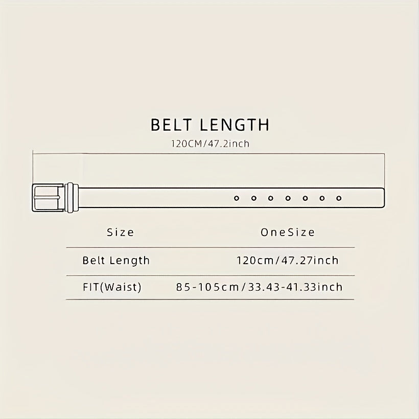 Embossed Leather Belt Retro Casual Western Cowboy Belt for Men