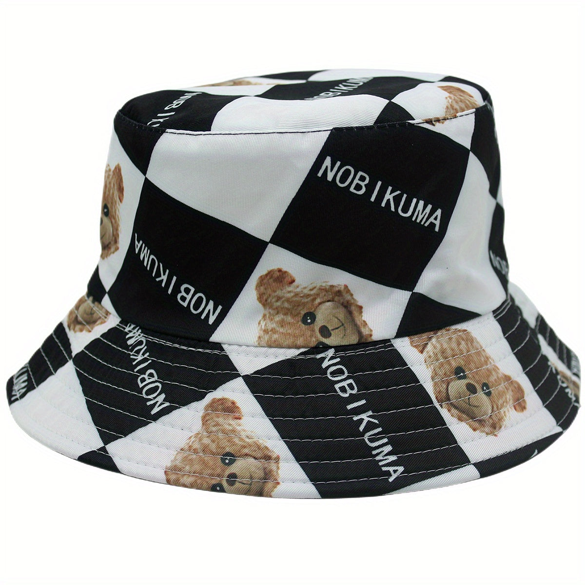 Versatile Sunshade Bucket Hat With Panda Print for Men Women Daily Shopping