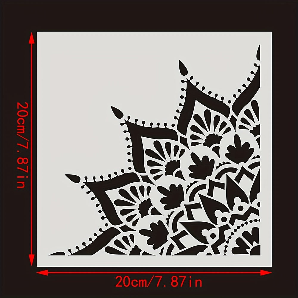 Round Pattern Painting Stencil Lace Ruler DIY Painting Tools