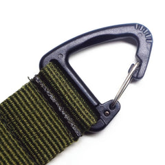 Multifunctional Carabiner with Tactical Belt and Nylon Webbing