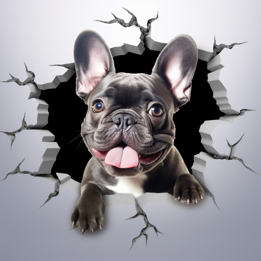 French Bulldog Wall Stickers 4-in-1 Decals for Trucks Waterproof Car Decals