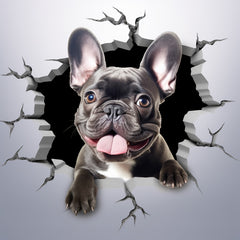 French Bulldog Wall Stickers 4-in-1 Decals for Trucks Waterproof Car Decals