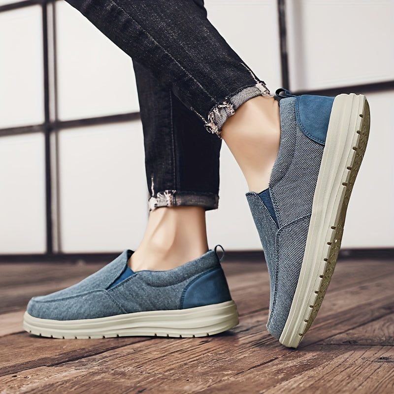 Men's Canvas Loafer Shoes Slip On Sneakers Spring Summer
