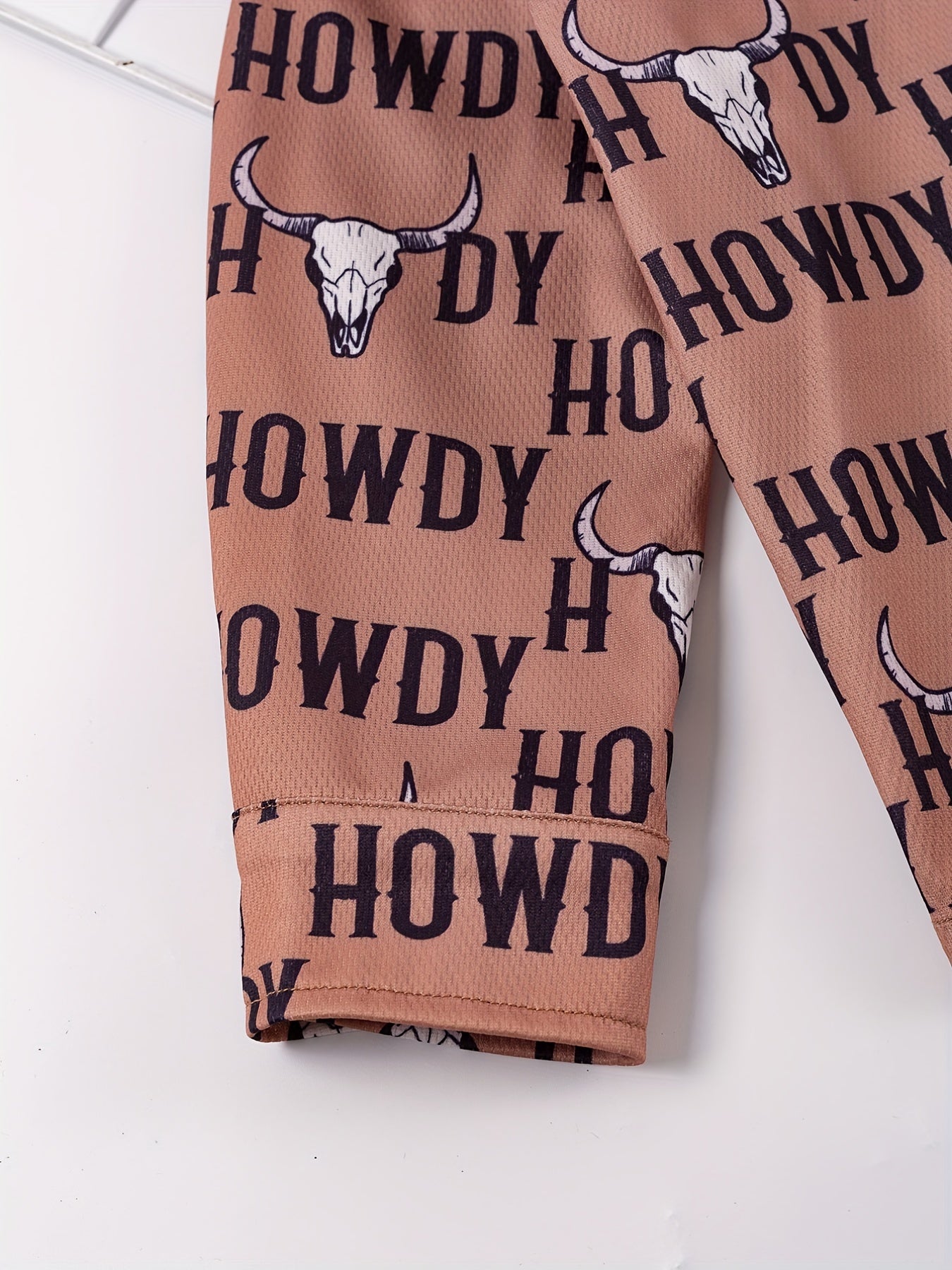 Boys Western Cowboy Print Shirts Long Sleeve Button Down Tops