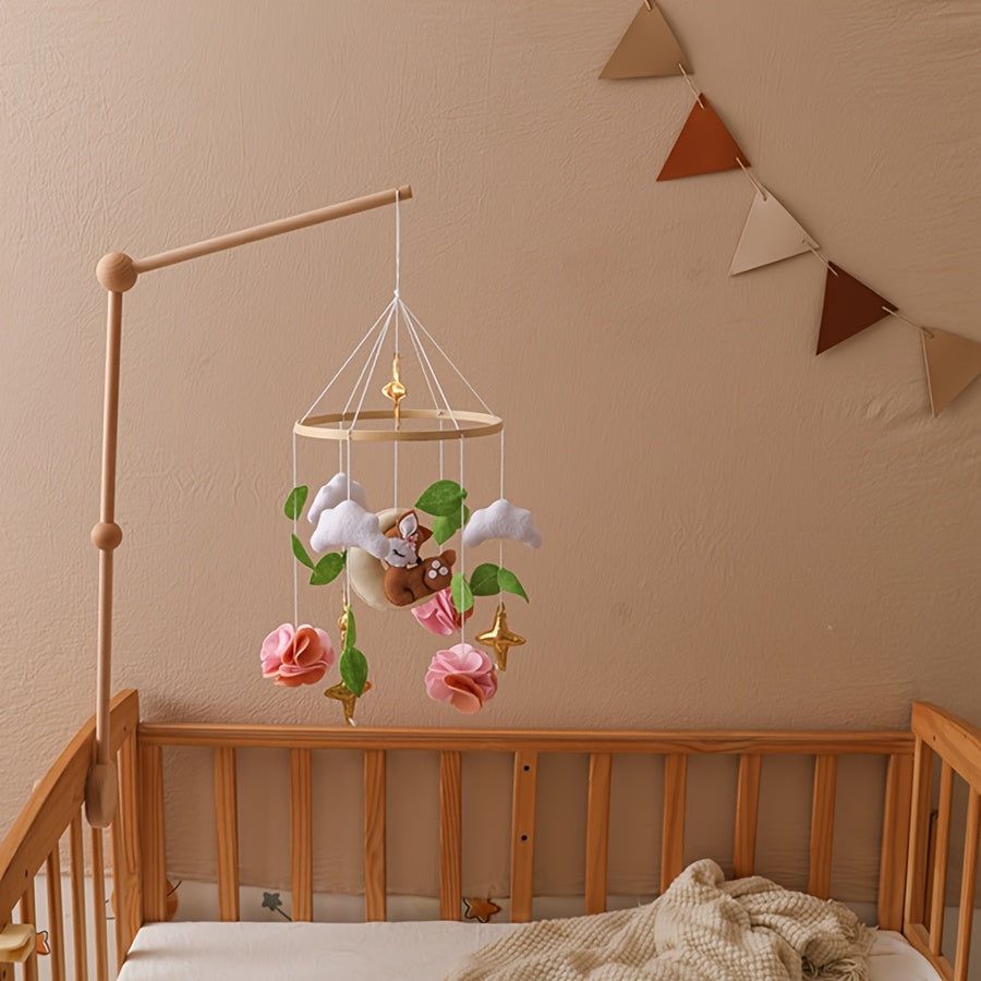 Fox Shaped Baby Moving Bed Soft Colors Rabbit Ears Lightweight
