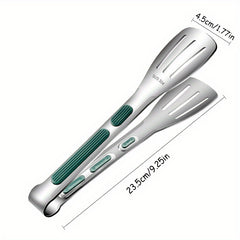 Silicone Stainless Steel Serving Tong for Cooking Buffet Barbecue