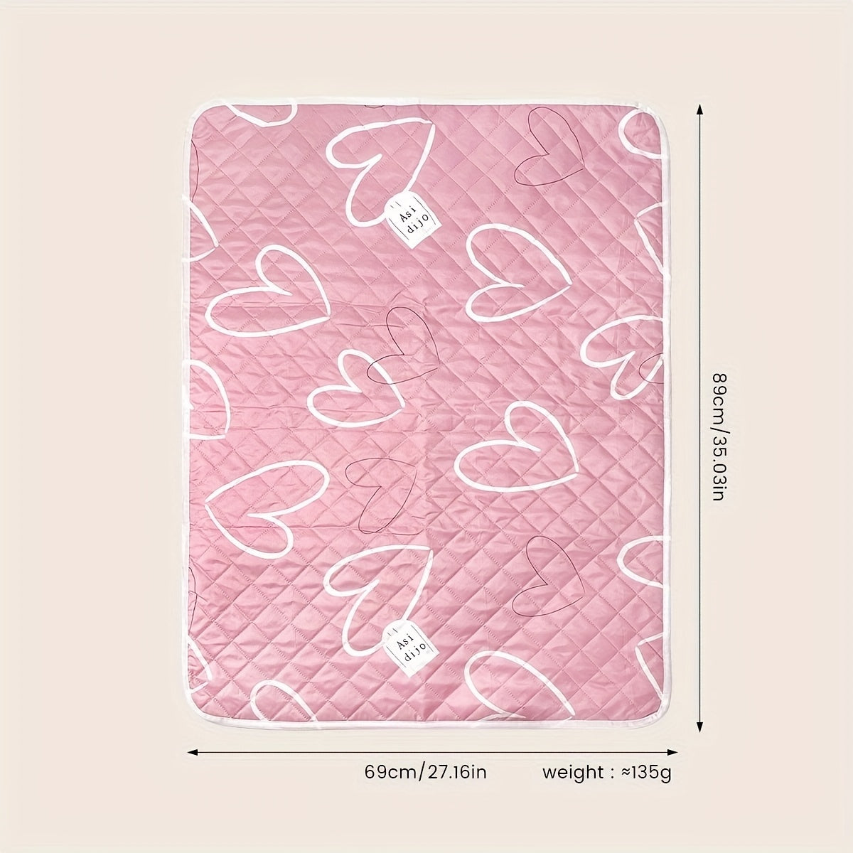 Heart-Shaped Washable Diaper Pad for Babies