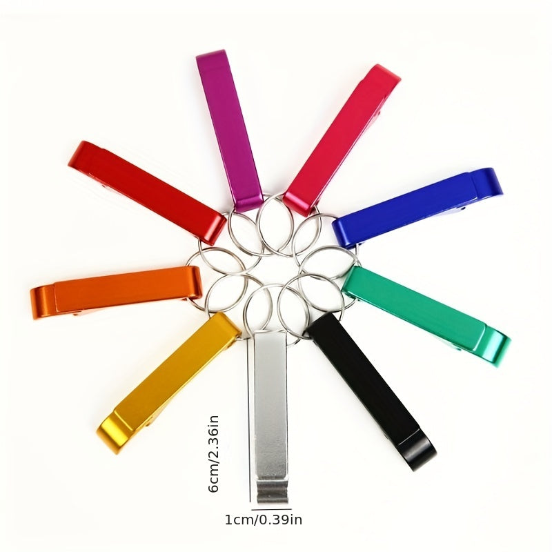 5pcs Portable Keychain Beer Bottle Opener Randomized