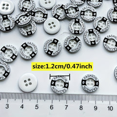 50pcs Classic Round Shirt Jacket Button DIY Clothing Accessories For Men