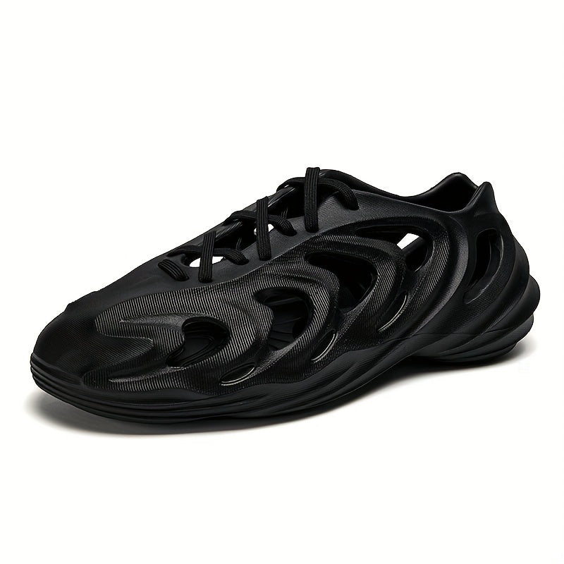Men's Lightweight Beach Sandals Hollow Out Slip-On