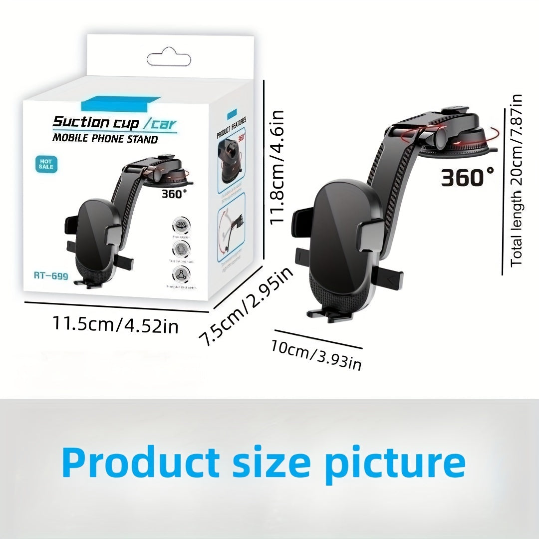 360&deg; Rotating Phone Car Bracket Suction Cup Holder