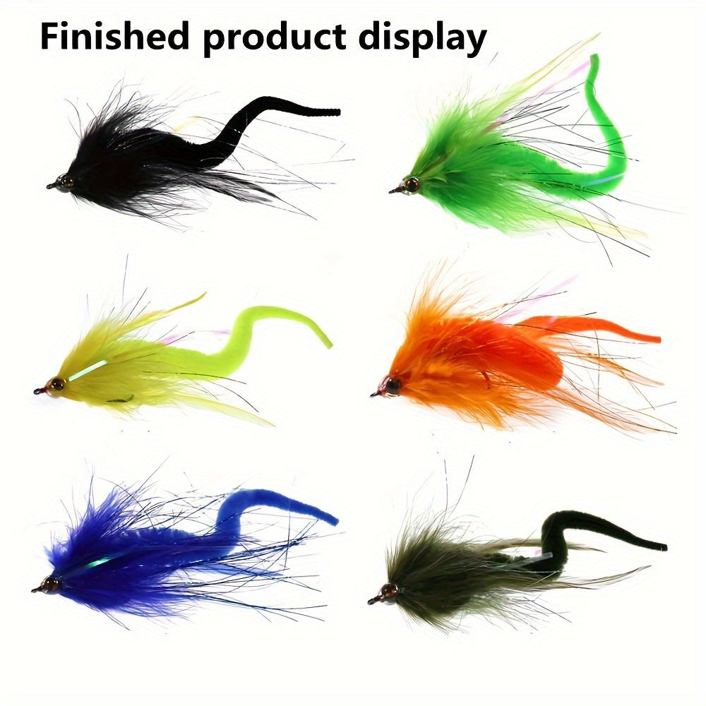 7pcs Saltwater Fly Fishing Baits Tackle Materials Fabrication Kit