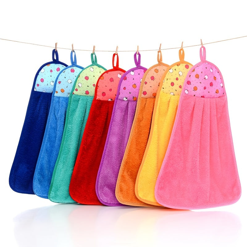 Coral Velvet Hand Towel Absorbent Household Cleaning Supplies