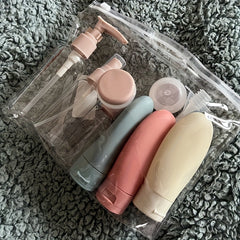 11pcs Travel Refillable Bottle Set For Lotion Shampoo and Cosmetics
