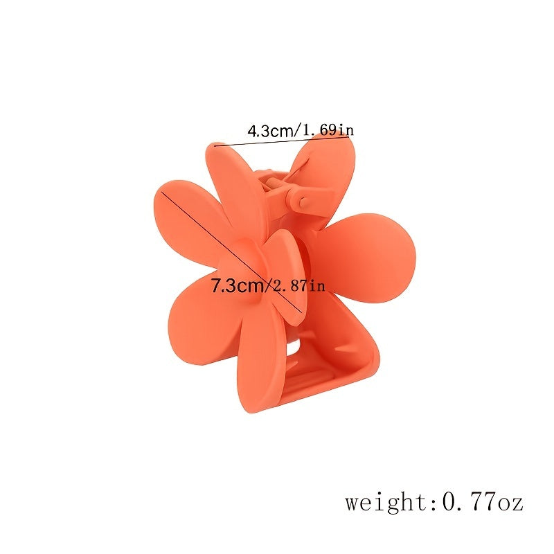 Sweet Matte Hair Claw Clip Flower Hairpin Hair Accessories