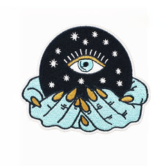 10pcs Evil Eye Iron On Patches Sew On Embroidered Applique For Clothing Jacket