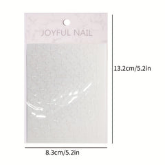 3D Nail Art Stickers Heart Star Pattern Sparkling Nail Decals