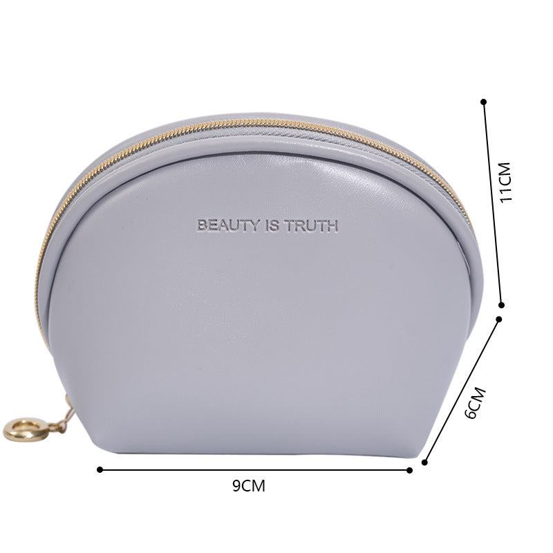 Nordic Style Light Waterproof Makeup Wash Bag PU Leather Pocket