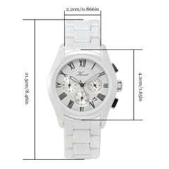 KUERST Teenager's Full Ceramic Strap Quartz Watch