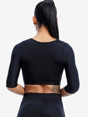  Sports Underwear Women's Front Closure Long Sleeve