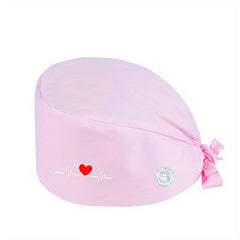 Women's Nurse Cap Scrub Caps Adjustable Elastic Work Hat