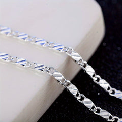 Chunky Slice Chain Plated Necklace Single Chain 40 64 76 2 Cm