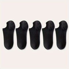 10 Pairs Colorful Ribbed Short Socks for Women