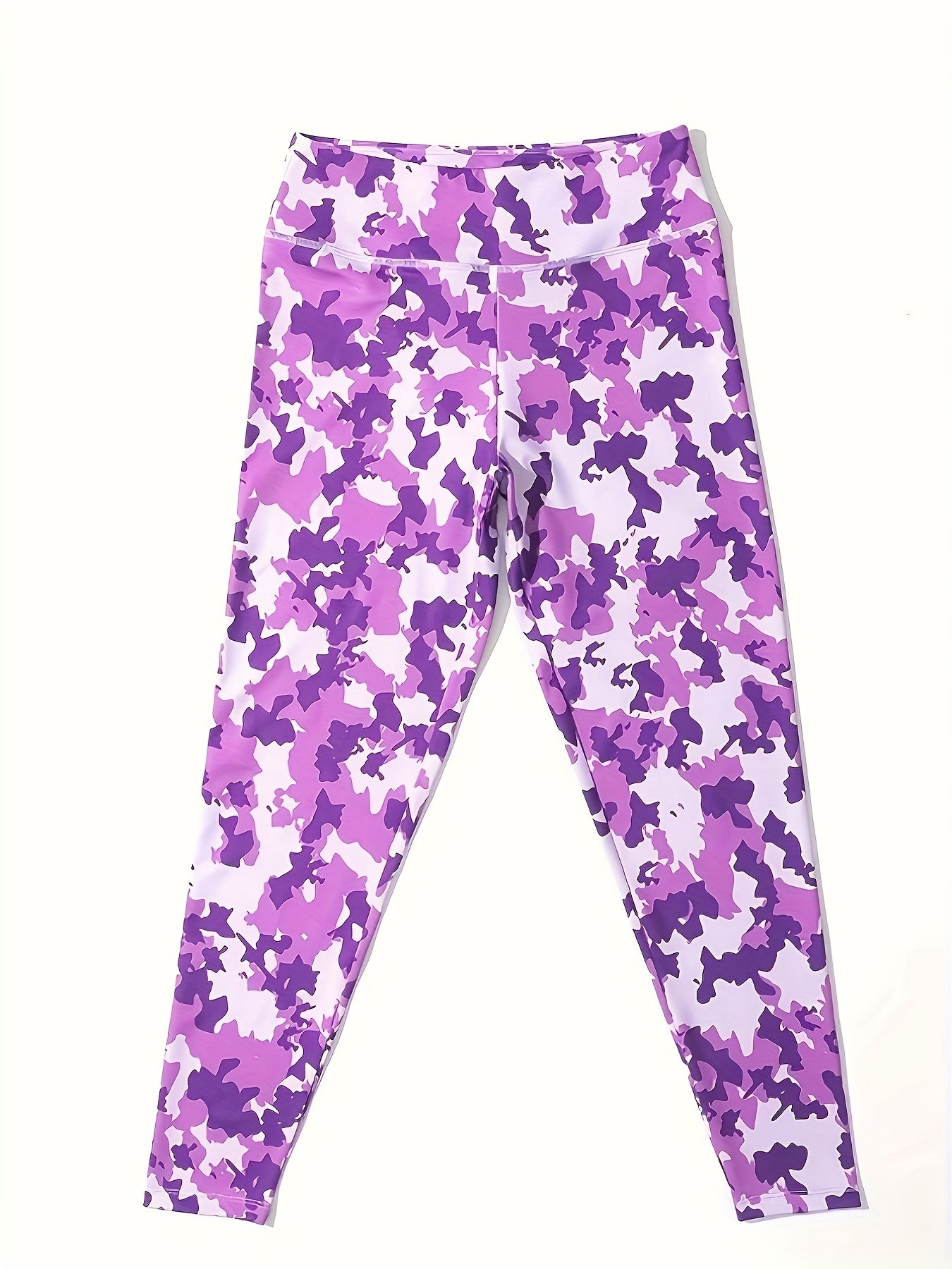 Camouflage Pattern Butt Lifting Yoga Workout Pants High Waist Sports Leggings