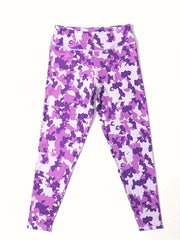 Camouflage Pattern Butt Lifting Yoga Workout Pants High Waist Sports Leggings