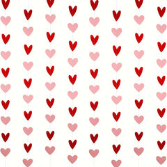 Heart Banner Hanging Garland Wedding Wall Decor Love Flower