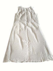  Solid Tank Dress with Pockets
