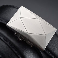 High end Men's Leather Business Belt with Automatic Buckle