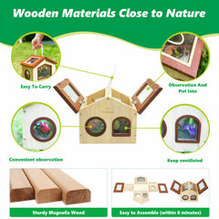 Outdoor Adventure Insect Trap Set with Hut Net and Magnifying Glass