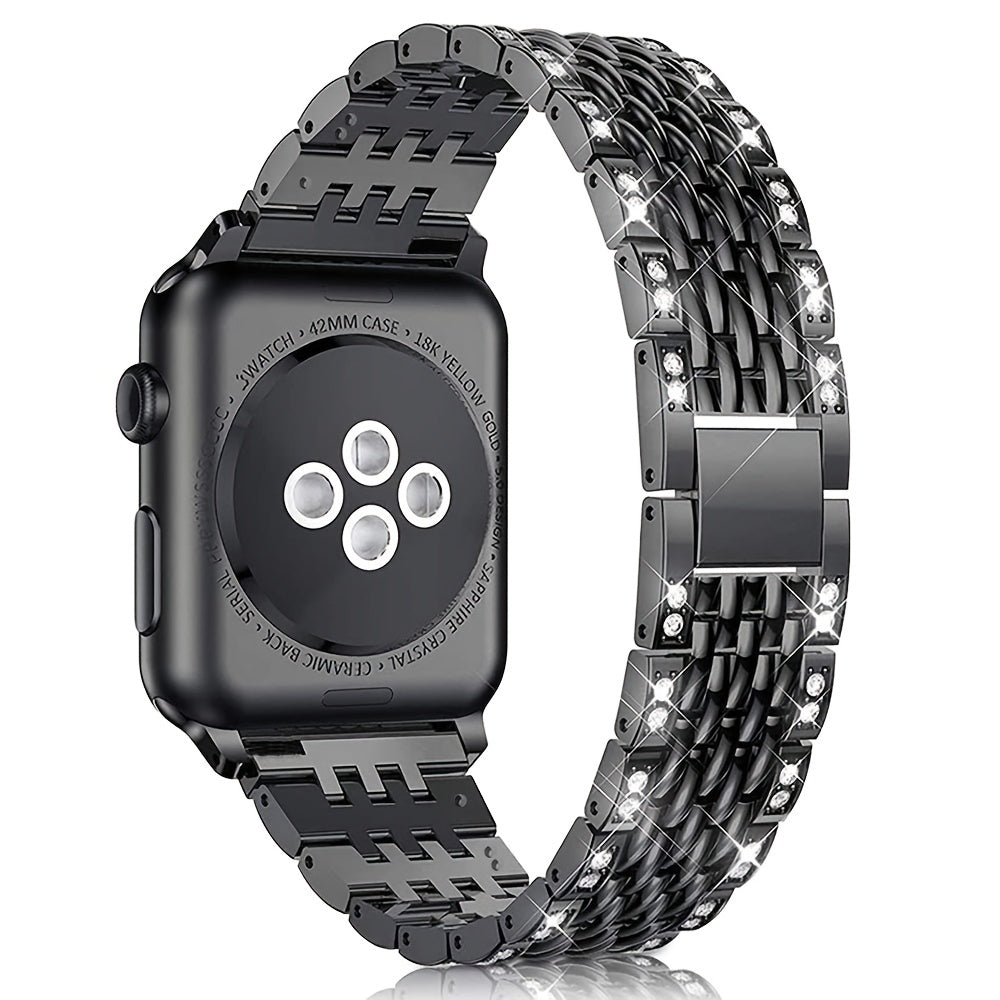 Metal Rhinestone Bracelet Band for I Watch 5 4 3 42mm 46mm Pro Active 2