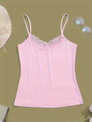 3pcs Lace V Neck Cami Top Lounge Tops