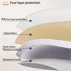 Large Capacity Double Layer Lunch Bag Insulated Oxford Fabric Adjustable